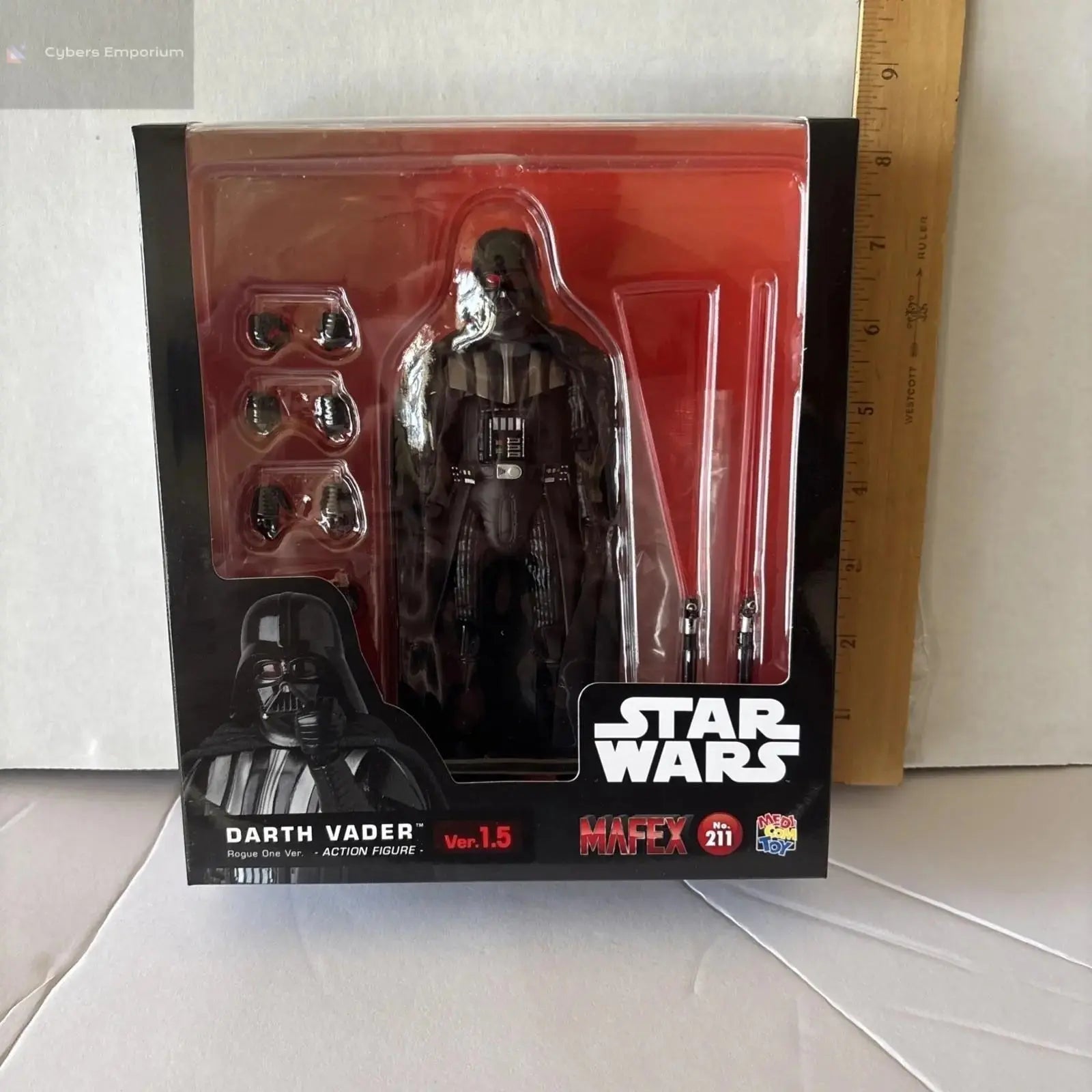 MAFEX Darth Vader Action Figure Ver. 1.5 Star Wars Rogue One Medicom Toy New