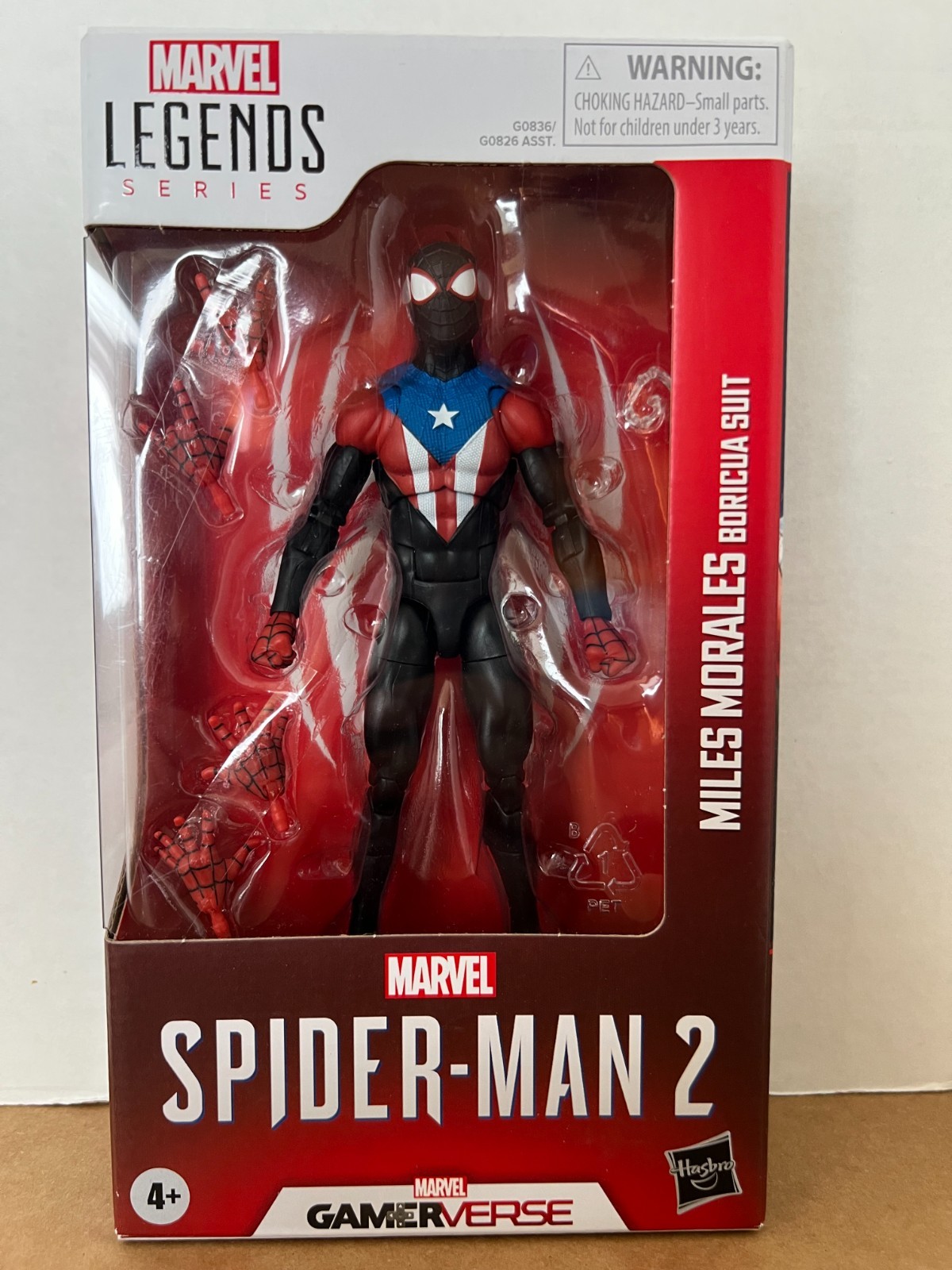 Spiderman 2 Miles Morales Boricua Suit Gamerverse Action Figure 6in